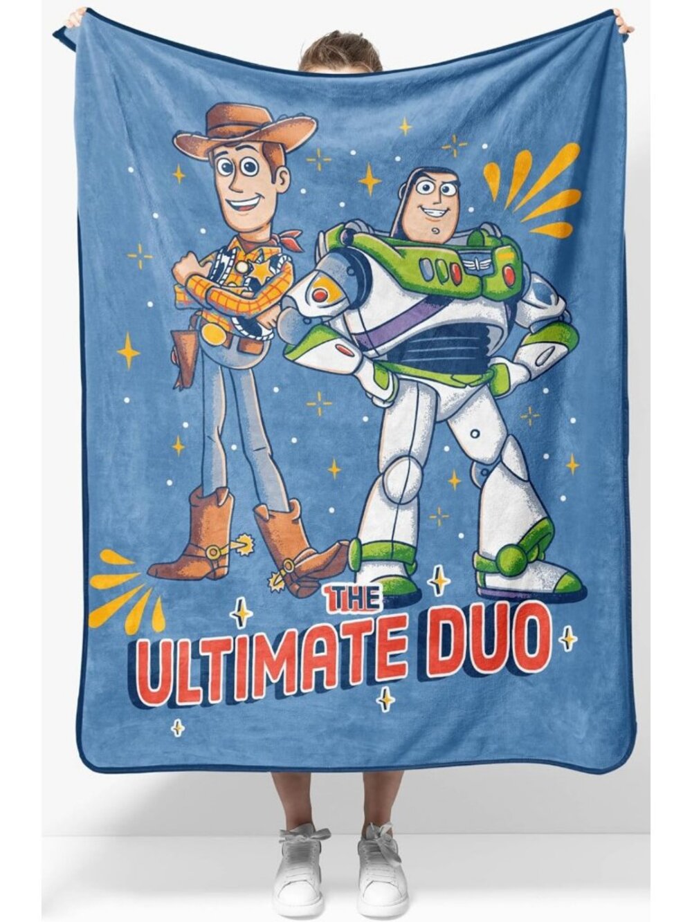 Cozy Plush Throw Blanket for Kids - Soft Fleece Toy Story Décor, 40x50, Blue